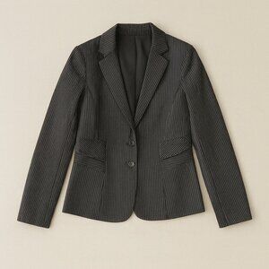 tailored pinstripe blazer
